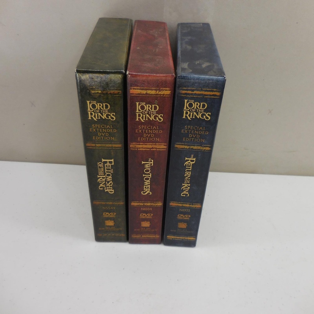 Lord of the Rings Special Extended DVD Edition Trilogy Set Fellowship Two Towers
